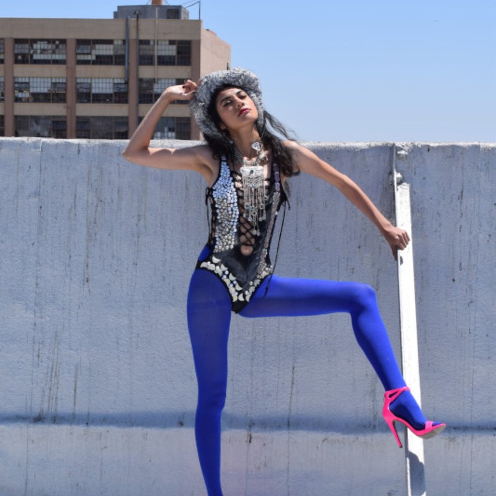 Haute Royal Blue Pantyhose OS